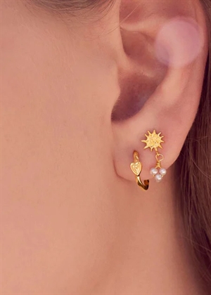 Loretta earring Forgyldt Maanesten